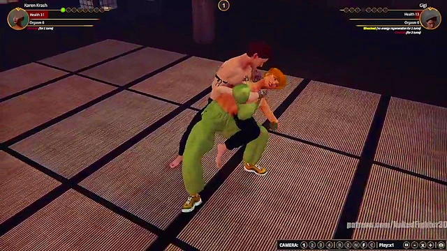 Karen Krash VS Gigi (Naked Fighter 3D)