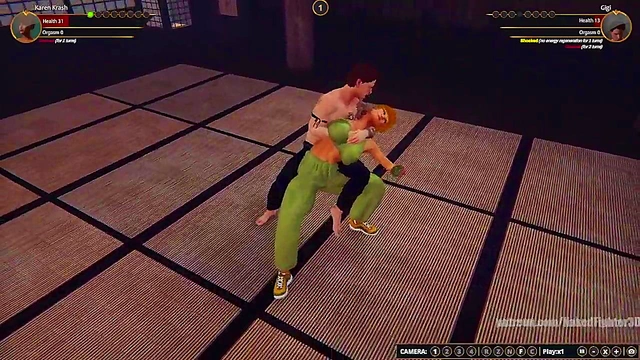 Karen Krash VS Gigi (Naked Fighter 3D)