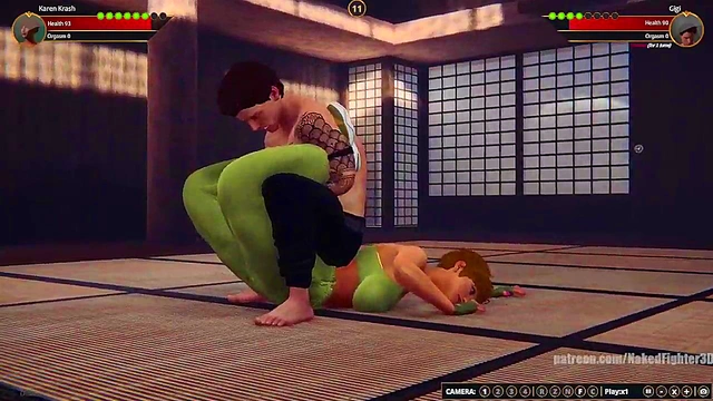 Karen Krash VS Gigi (Naked Fighter 3D)