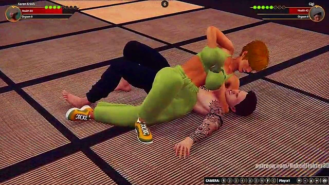 Karen Krash VS Gigi (Naked Fighter 3D)