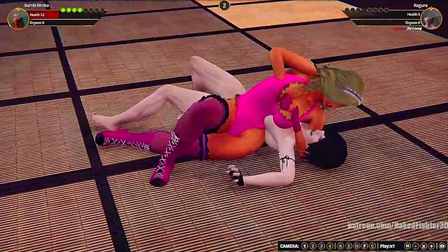 Bambi Bimbo VS Kagura (Naked Fighter 3D)