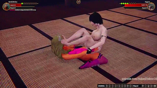 Bambi Bimbo VS Kagura (Naked Fighter 3D)