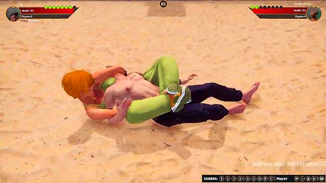 Gigi VS Karen Krash (Naked Fighter 3D)