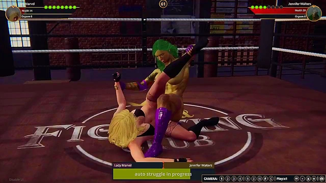 Lady Marvel VS Jennifer Walters (Naked Fighter 3D)