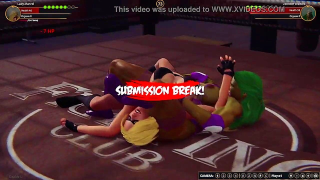 Lady Marvel VS Jennifer Walters (Naked Fighter 3D)