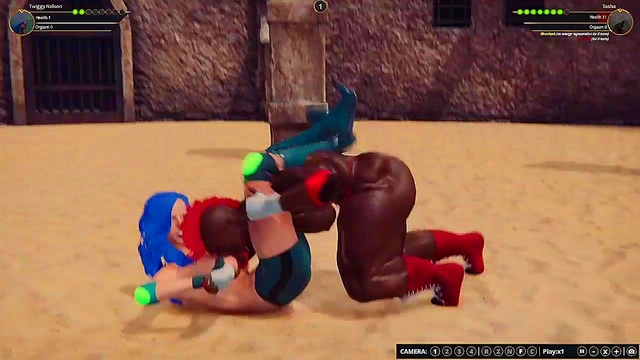 Twiggy Nelson VS Tasha (Naked Fighter 3D)
