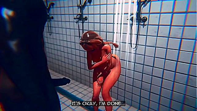 Girl Fucked in Shower by Gym Teacher (3D)