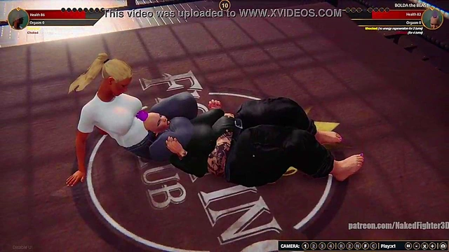 Felicity VS BOLDA the BEAST (Naked Fighter 3D)