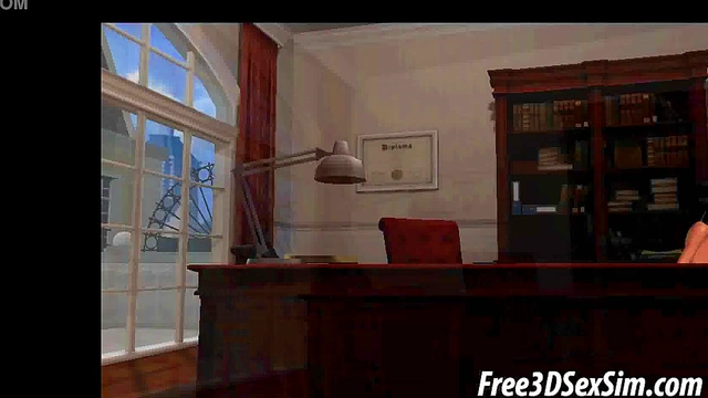 Foxy 3D babe getting fucked hard by an ebony stud