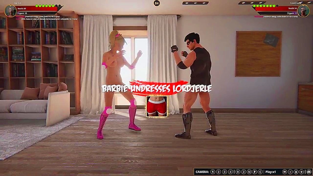 Barbie VS LordJerle (Naked Fighter 3D)