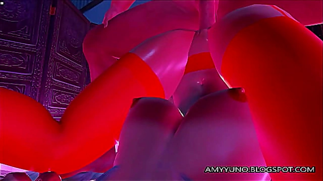 Sexy 3D Girl With Big Ass In Stockings Fucked Anal!