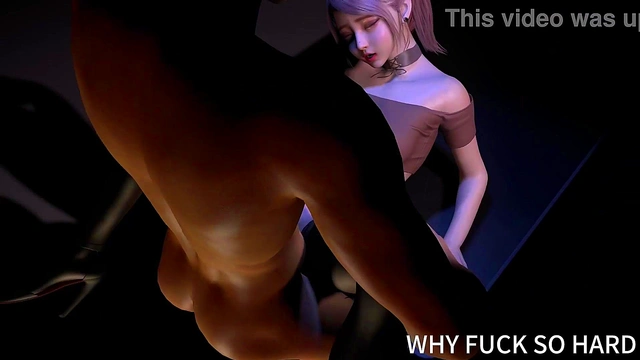 3D cute Asian college girl with petite body got fucked so hard