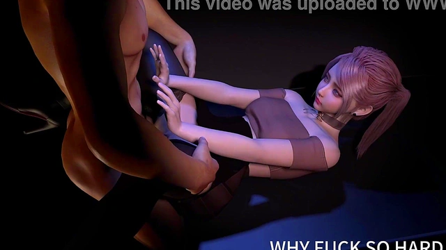 3D cute Asian college girl with petite body got fucked so hard