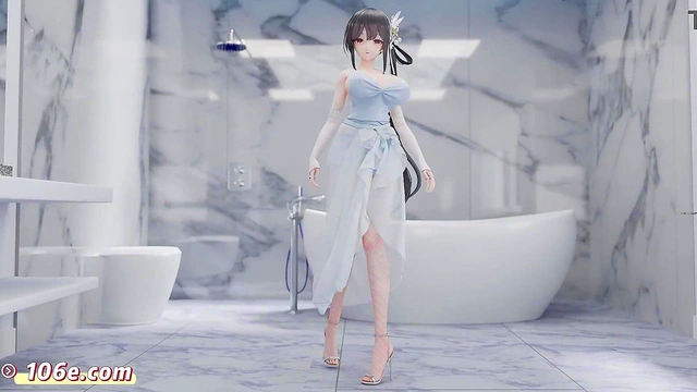 Azur Lane Zhenhai 3D Chinese Comics Vam Nude Dance Tik Tok Style MMD Pure Dance (3D Adult Anime)