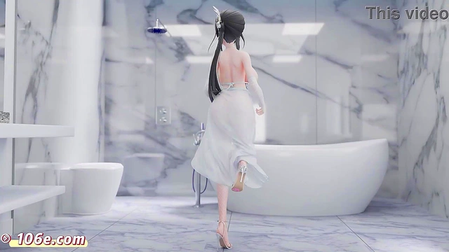 Azur Lane Zhenhai 3D Chinese Comics Vam Nude Dance Tik Tok Style MMD Pure Dance (3D Adult Anime)