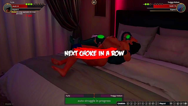 Furia VS Twiggy Nelson (Naked Fighter 3d)