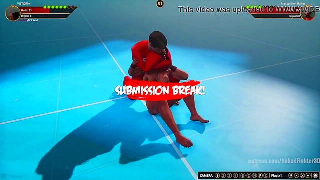 VITTORIA VS Master Ken Baiter (Naked Fighter 3D)