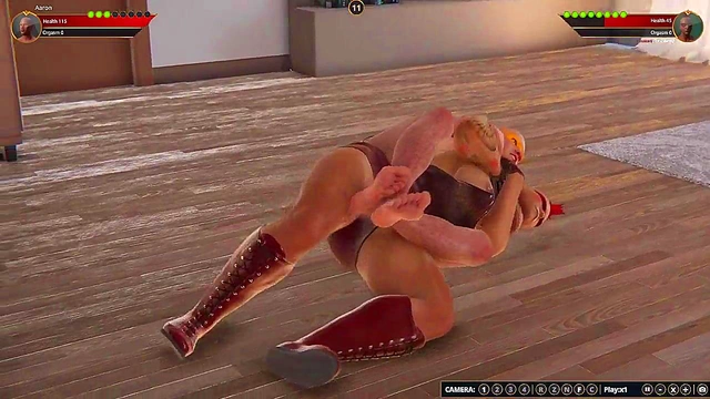 Aaron VS Lillith Redwing (Naked Fighter 3D)