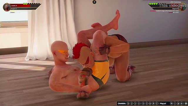Aaron VS Lillith Redwing (Naked Fighter 3D)