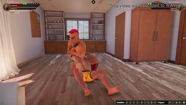 Aaron VS Lillith Redwing (Naked Fighter 3D)