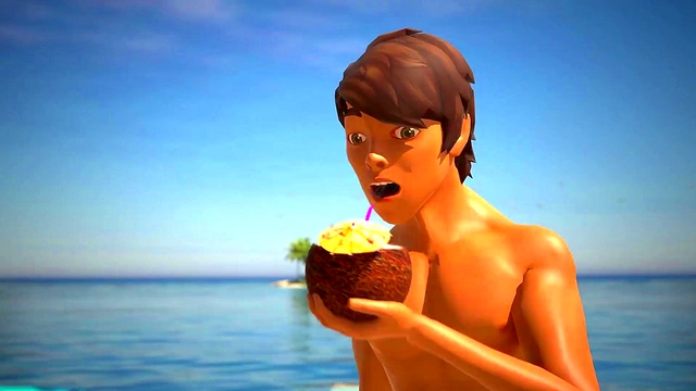 3DGSPOT - Oily Babe Gets Her Pussy Pounded At The Beach! 3D ANIMATION!