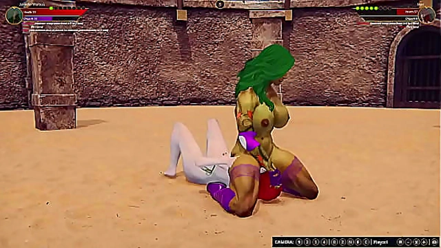 Jennifer Walters VS Neri (Naked Fighter 3D)