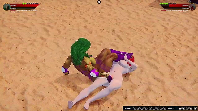 Jennifer Walters VS Neri (Naked Fighter 3D)