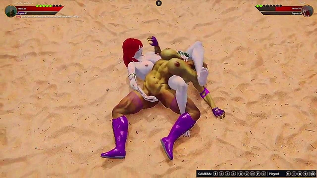 Jennifer Walters VS Neri (Naked Fighter 3D)