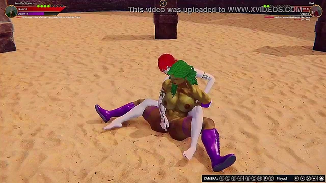 Jennifer Walters VS Neri (Naked Fighter 3D)