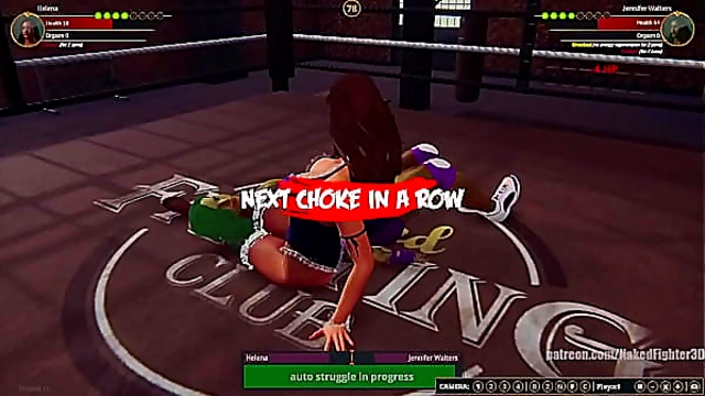 Helena VS Jennifer Walters (Naked Fighter 3D)