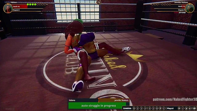 Helena VS Jennifer Walters (Naked Fighter 3D)