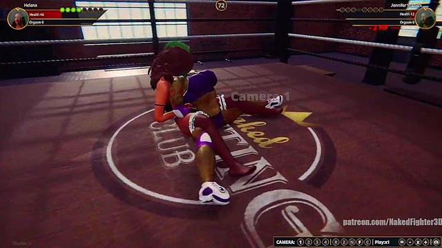Helena VS Jennifer Walters (Naked Fighter 3D)