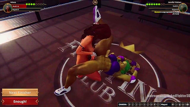 Helena VS Jennifer Walters (Naked Fighter 3D)