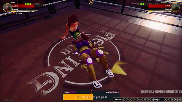 Helena VS Jennifer Walters (Naked Fighter 3D)