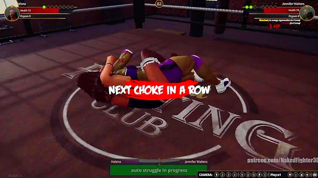 Helena VS Jennifer Walters (Naked Fighter 3D)