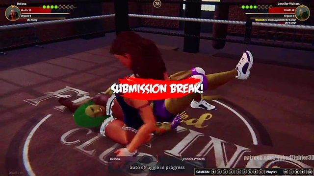 Helena VS Jennifer Walters (Naked Fighter 3D)