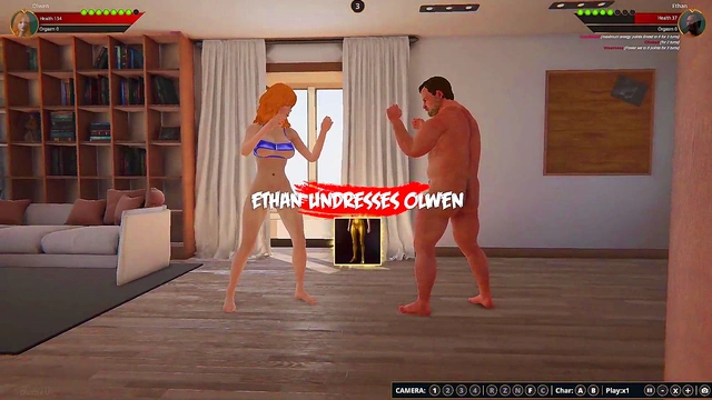 Ethan vs. Olwen II (Naked Fighter 3D)
