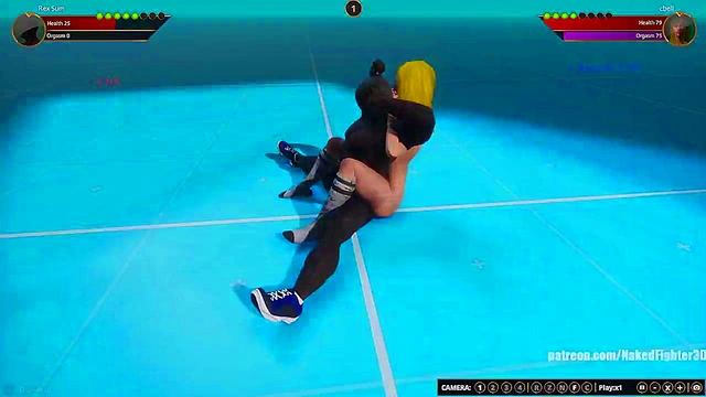 Rex Sum VS cbell (Naked Fighter 3D)