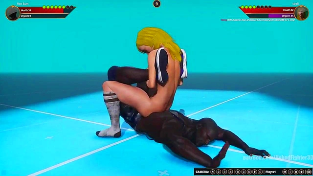 Rex Sum VS cbell (Naked Fighter 3D)