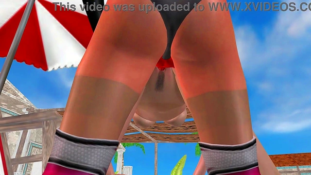 Animated 3D Sex - Cute Lesbian girl ducking another girl from behind