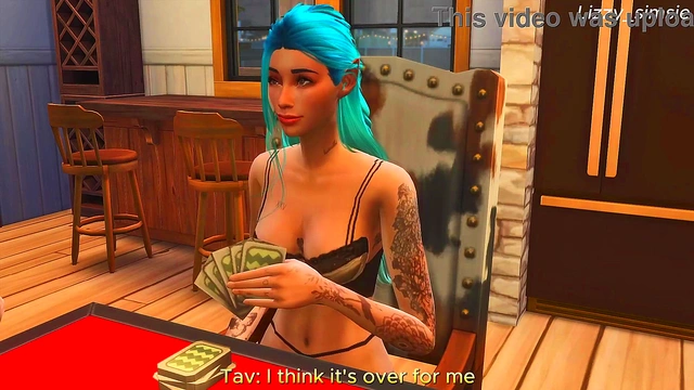 Poker turns into rough sex with Astarion and Halsin - sims 4 - 3D animation - Baldur's gate III