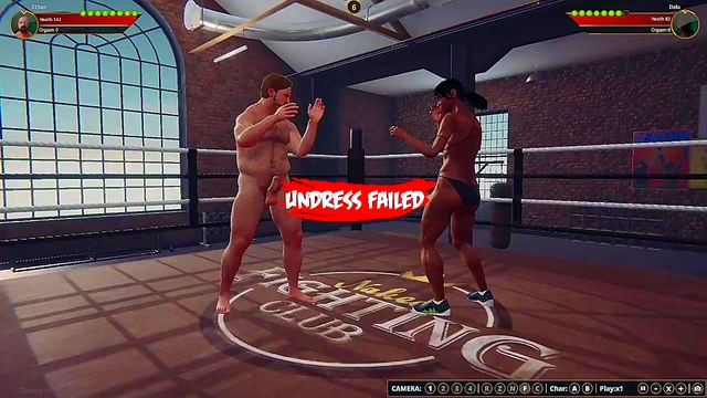 Ethan vs Dela (Naked Fighter 3D)