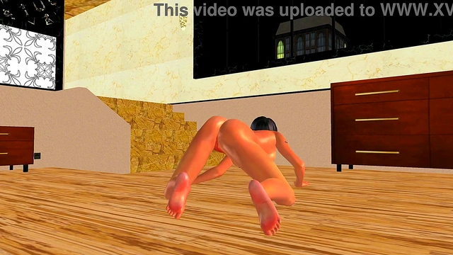 Animated 3D Cartoon Porn - A beautiful Girl Giving Sexy poses 2