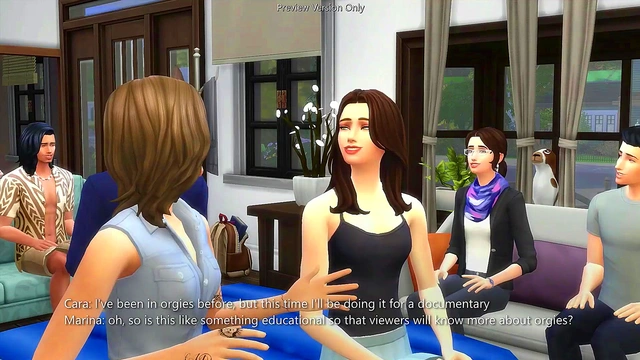 Orgy Party With Horny Neighbors - sims 4 - 3D animation