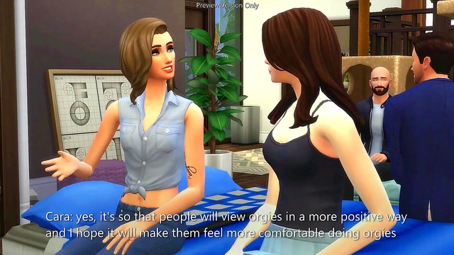 Orgy Party With Horny Neighbors - sims 4 - 3D animation