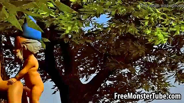 3D Snow White fucked outdoors by one of the dwarves