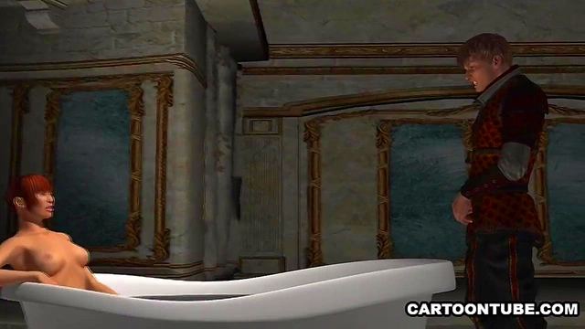 Sexy 3D Cartoon Brunette Gets Eaten Out and Fucked