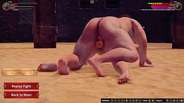 Ethan vs. Desa II (Naked Fighter 3D)