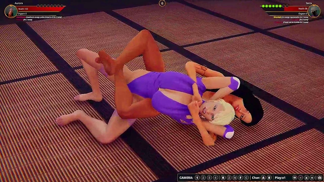 Aurora vs Terra (Naked Fighter 3D)