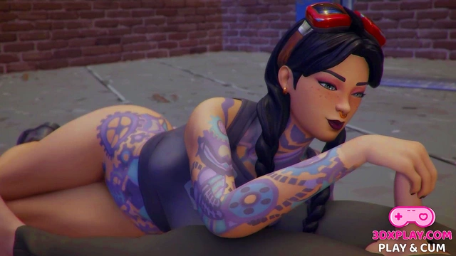 Fortnite 3D Babe Fucked in All Poses